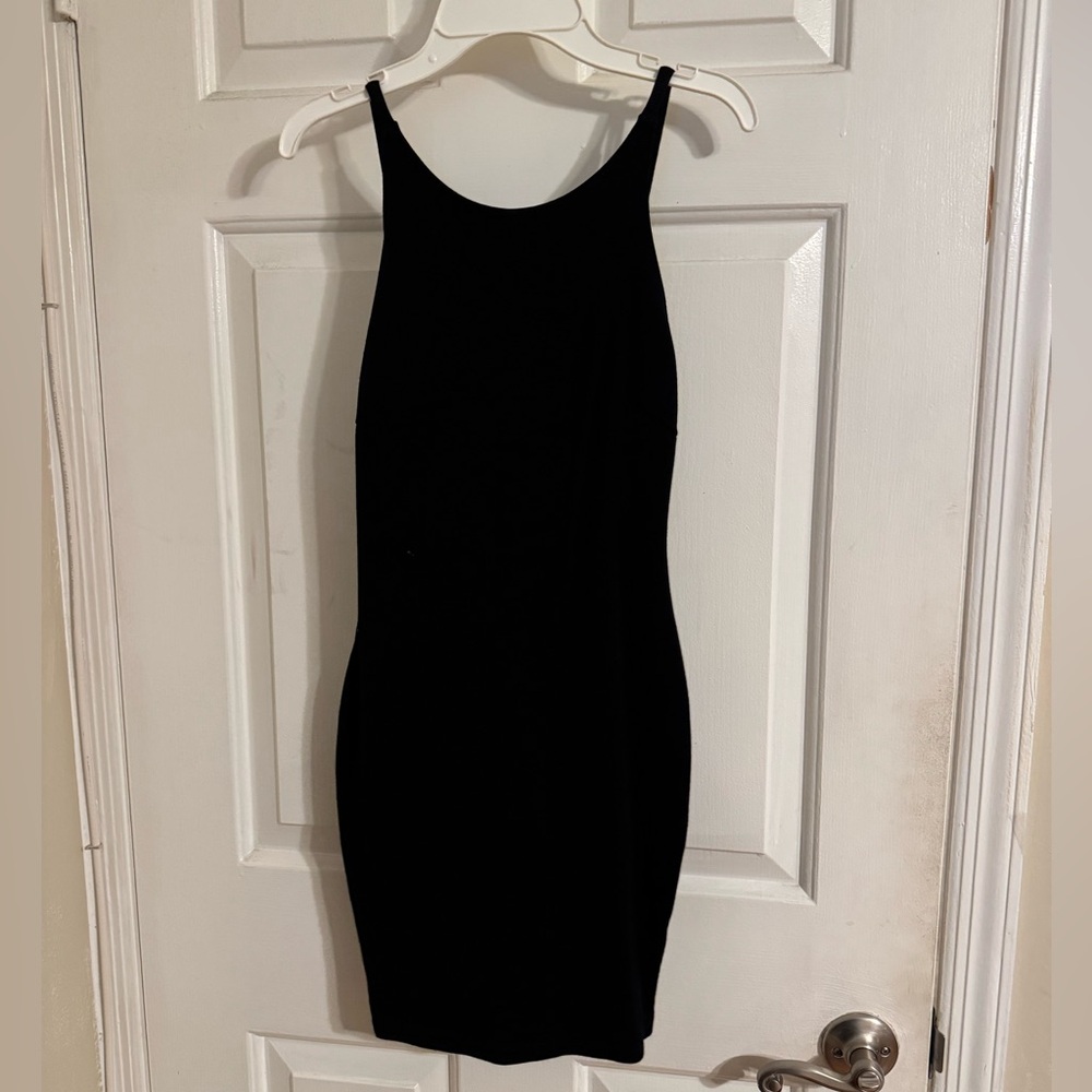 Lulu's Classic Black Mini Dress